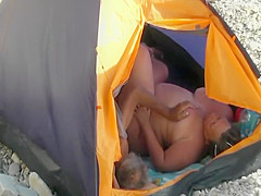 Fondling and fucking on a beach