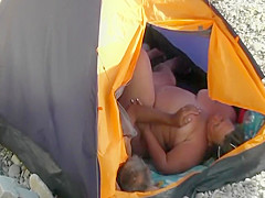 Fondling and fucking on a beach