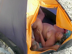 Fondling and fucking on a beach