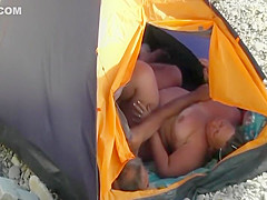 Fondling and fucking on a beach