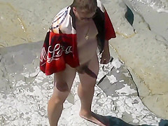 Naked girl scared by horny guy