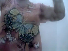 Big tits chubby woman caught by hidden camera