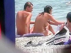 Nudist women spied in the nudist beach