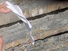 Mature woman spied when she bent over