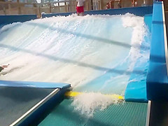 Hot teen girl at the water slide