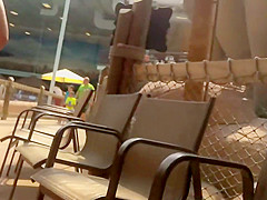 Hot teen girl at the water slide
