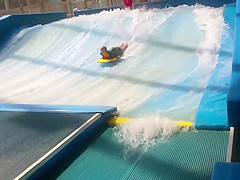 Hot teen girl at the water slide