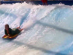 Hot teen girl at the water slide