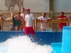 Hot teen girl at the water slide