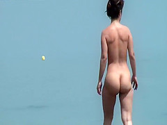 Hot nude girls on a secluded beach