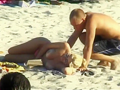 Hot topless girls at the beach