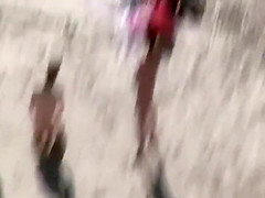 Nudist swingers caught in sexy action