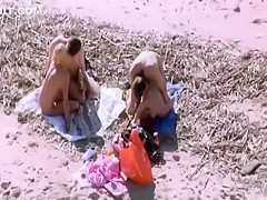 Nudist swingers caught in sexy action