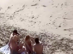 Nudist swingers caught in sexy action