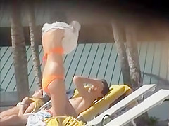 Topless girl with a nice bandana