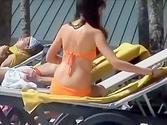 Topless girl with a nice bandana