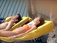 Topless girl with a nice bandana