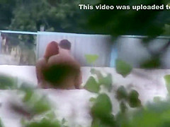 Doggy style fuck caught on the beach