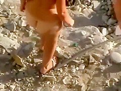 Nice standing sex on a beach