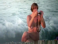 Nudist lesbian lovers taking pictures