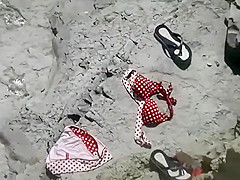 Lots of women in swimming pool cabins