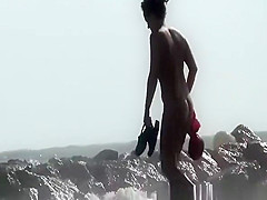 Voyeur at nudist beach secretly films women