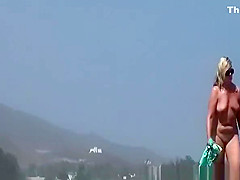 Voyeur at nudist beach secretly films women