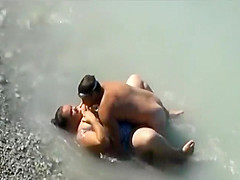 Chubby girl fucked in the water