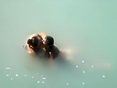 Chubby girl fucked in the water