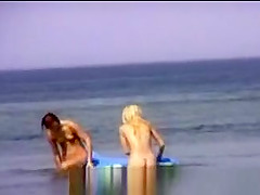 Beautiful French Nudists At Beach