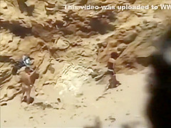 Beach sex caught by a voyeur