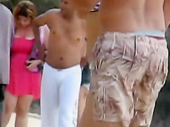 Hot girl with a tramp stamp tattoo