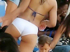 Hot girl with a tramp stamp tattoo