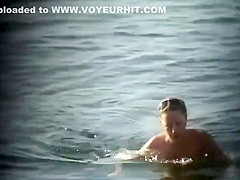 Nudist mother and daughter get voyeured