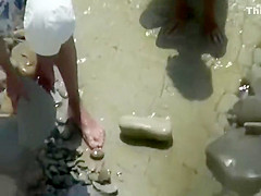 Woman is much braver than the man