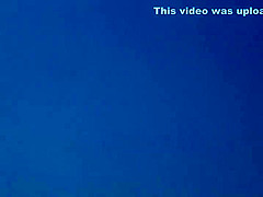 Following a cute teen girl to the beach