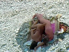 Spying on a gentle sideways fuck pose