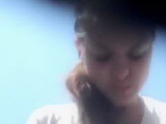 Hot girls filmed as they change in the cabin