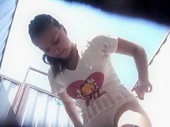 Hot girls filmed as they change in the cabin