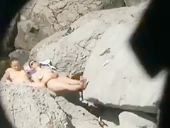 Nude beach - hot group sex