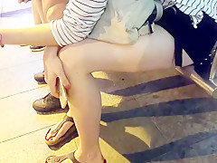 Smoking fr s sexy legs  feets and hot red toes