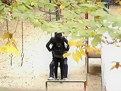 Horny homemade Couple, Outdoor adult scene