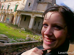 Adorable Teen Amateur Stripping Down In Public