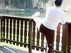 Crazy homemade Mature, BBW sex scene