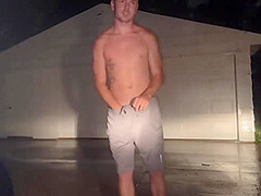 Joey Lee - Sex Outside In The Rain During Thunderstorm- Creampie: Mav