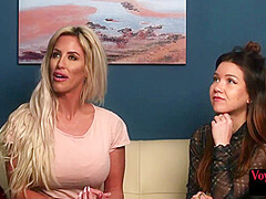 Inked british voyeurs watching wanker in erotic threesome