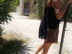 Nippleringlover Going Shopping Flashing Pierced Pussy Outdoors On Public Stores And Crowded Streets