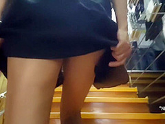 Nippleringlover Going Shopping Flashing Pierced Pussy Outdoors On Public Stores And Crowded Streets