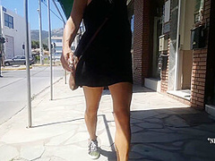 Nippleringlover Going Shopping Flashing Pierced Pussy Outdoors On Public Stores And Crowded Streets
