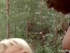 German Milf Interracial Outdoor Banged